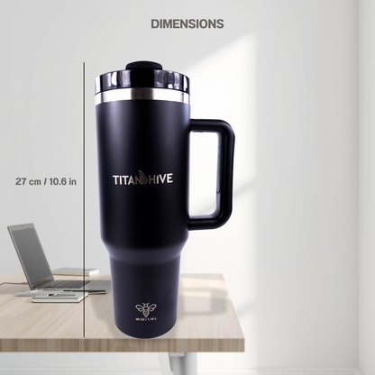 TitanHive 40 oz Insulated Tumbler with Handle