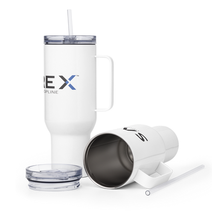 Built Different Tumbler, SAVREX Stainless Steel Travel Mug, Driven by Discipline