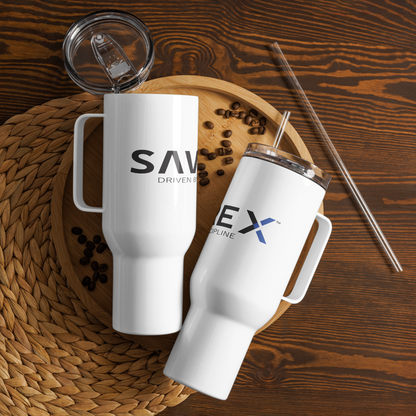Built Different Tumbler, SAVREX Stainless Steel Travel Mug, Driven by Discipline